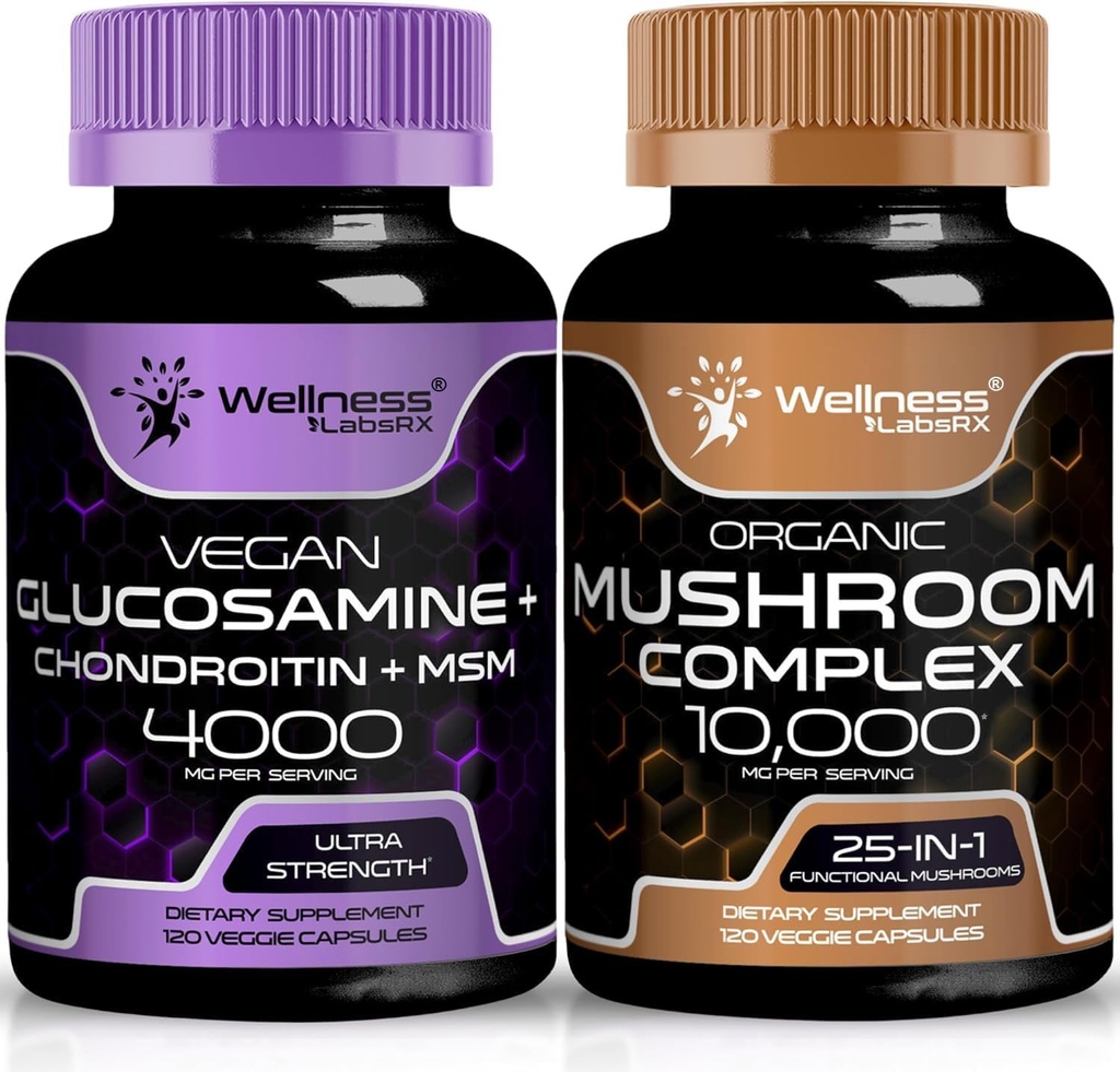 WELLNESS LABSRX Glukosamiini MSM ... Sienen lisäkapselit