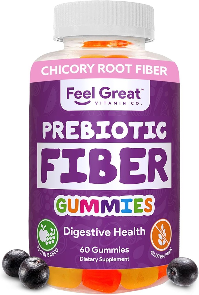 Prebioottikuitu Gummies by Feel Great Vitamiini Co (60 Gummies) 