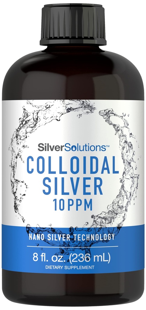 Carlyle Kolloidinen Hopea 10 PPM 8 oz (236 ml) Nano Silver Technology Solutions 