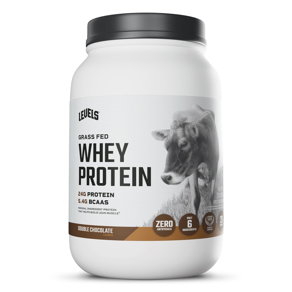Tasot Grass Fed Whey Protein Powder, Ei keinotekoisia, 24G proteiinia, Double Chocolate, 2LB