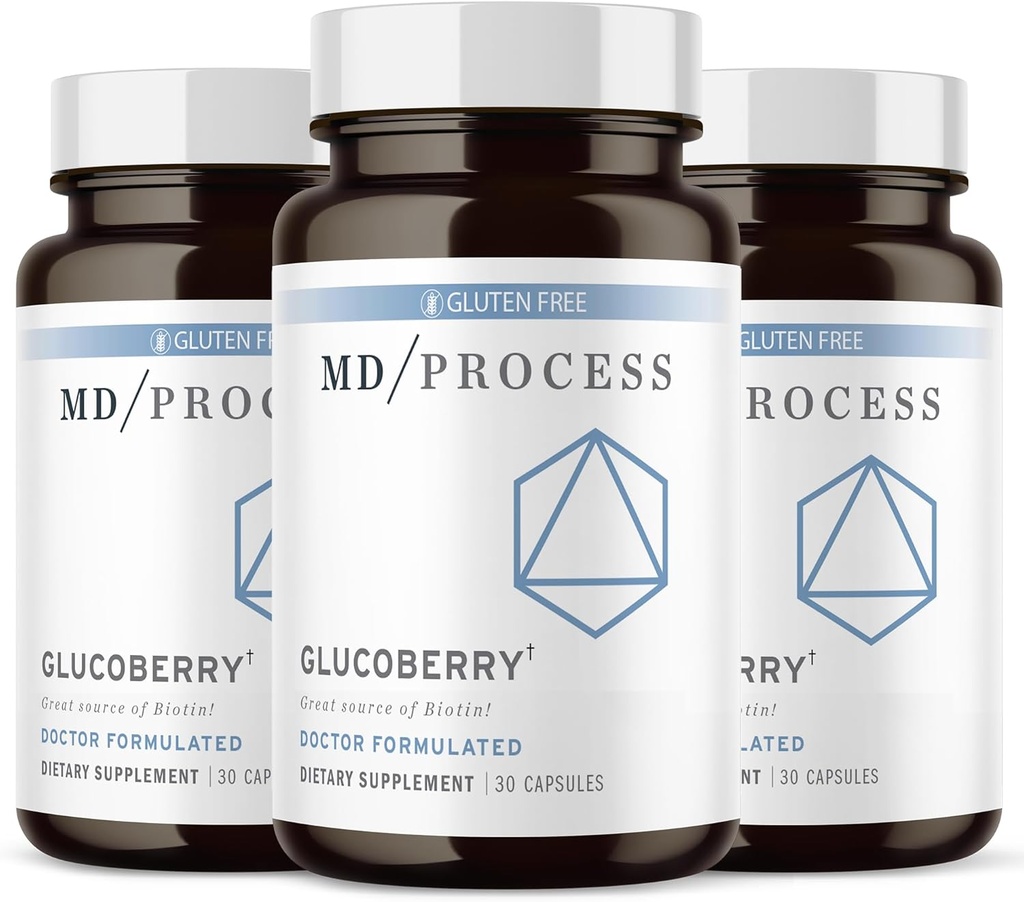 GlucoBerry Maqui Berry Extract kanssa kromi Picolinate Blood Health Support - kanssa Biotin ja Gymnema Sylvestre - Doctor Formulated - 30 kapselia, 3 pakkaus