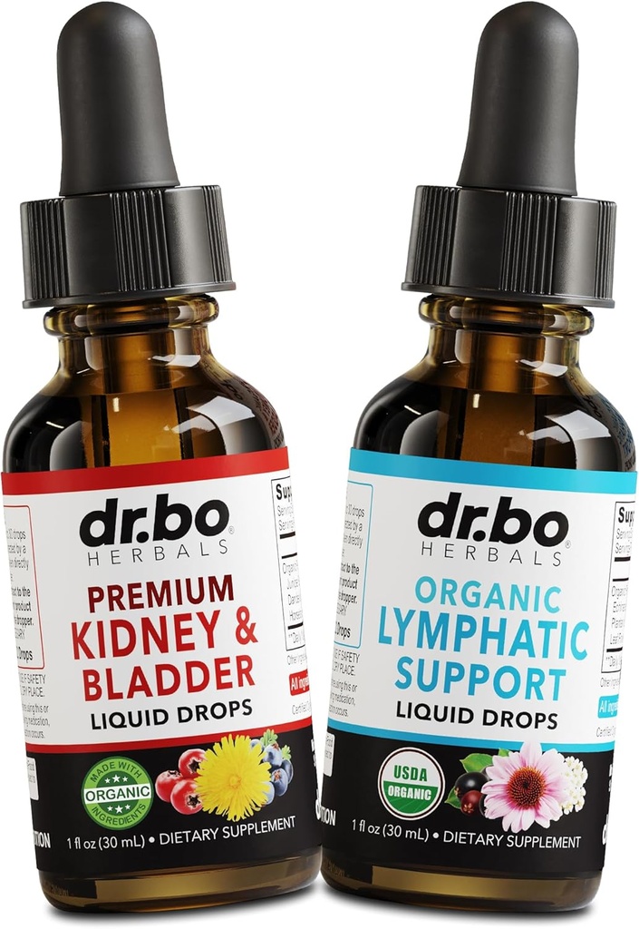 Munuaisten rakko ja imusolmukkeet Lisäravinteet Drops - Organic Munuaisten rakkolisät Drops & lymfatic Tuki Nestepuhdistus - Munuaisten puhdistus Detox virtsateiden lymph System