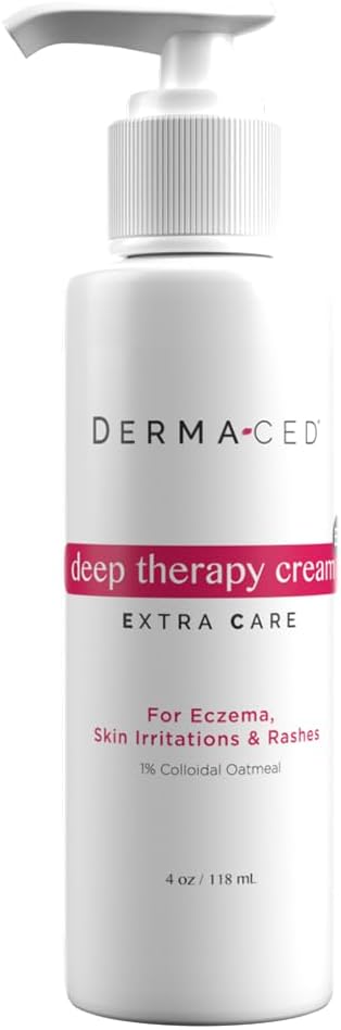 Deep Therapy Cream EC for Fast Ekseema, ja Psoriasis Support - Tuoksumaton - Sisältää Kolloidinen kaurapuuro, Jojoba Oil, Licorice, Mehiläisvaha, ja enemmän