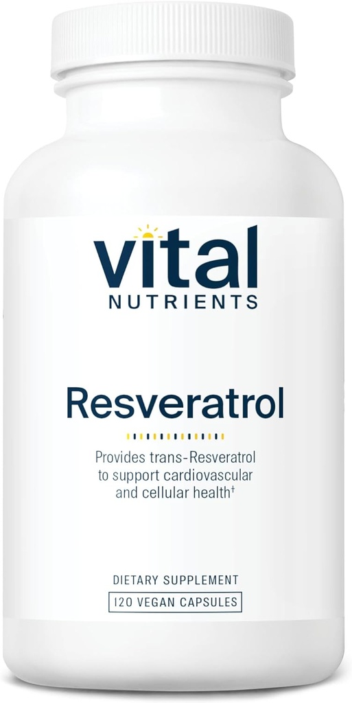 Vital Nutrients Resveratrol ... Ultra High Potency Antioksidantti... Trans Resveratrol sydän- ja verisuonihoitona*...