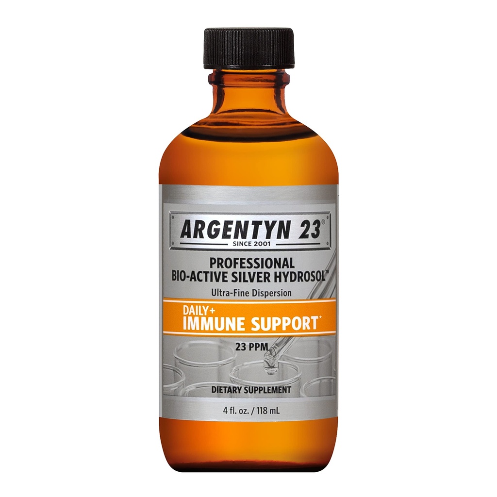 Argentyn 23 Professional Immuunituki - Kolloidinen hopea, Bio-Active Silver Hydrosol, 23 ppm, Liquid Twist Top, 4 Fl Oz (118 ml)