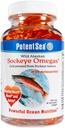 Wild Alaskan Sockeye Omegas Salmon Fish Oil Supplement, Omega-3 EPA ja DHA, Easy Digestion, Cold Pressed, 90 Softgel