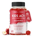 Apple Cider Vinegar Gummies för barn, 60 portioner. Gluten Free, Vegan och Gelatin Free ACV Gummies