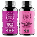 Hyvää tervettä Hippi Vegaani Collagen Builder w / Hyaluronic Acid & Go kanssa Flow Hormoni Balance naisten