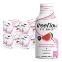 Freeflow Fit Energy Shots, Watermelon Rush, Natural Comfeine Boost L-theanine, Ginseng, Vitamiinit, Prebiootit, Electrolyyttejä (24 Count, 2oz Shots)