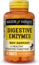 MASON NATURAL Dgestive Enzymes Prebiootit & Probiootit, tukee Ruoansulatuskanavan ja Gut Balance, 90 tablettia