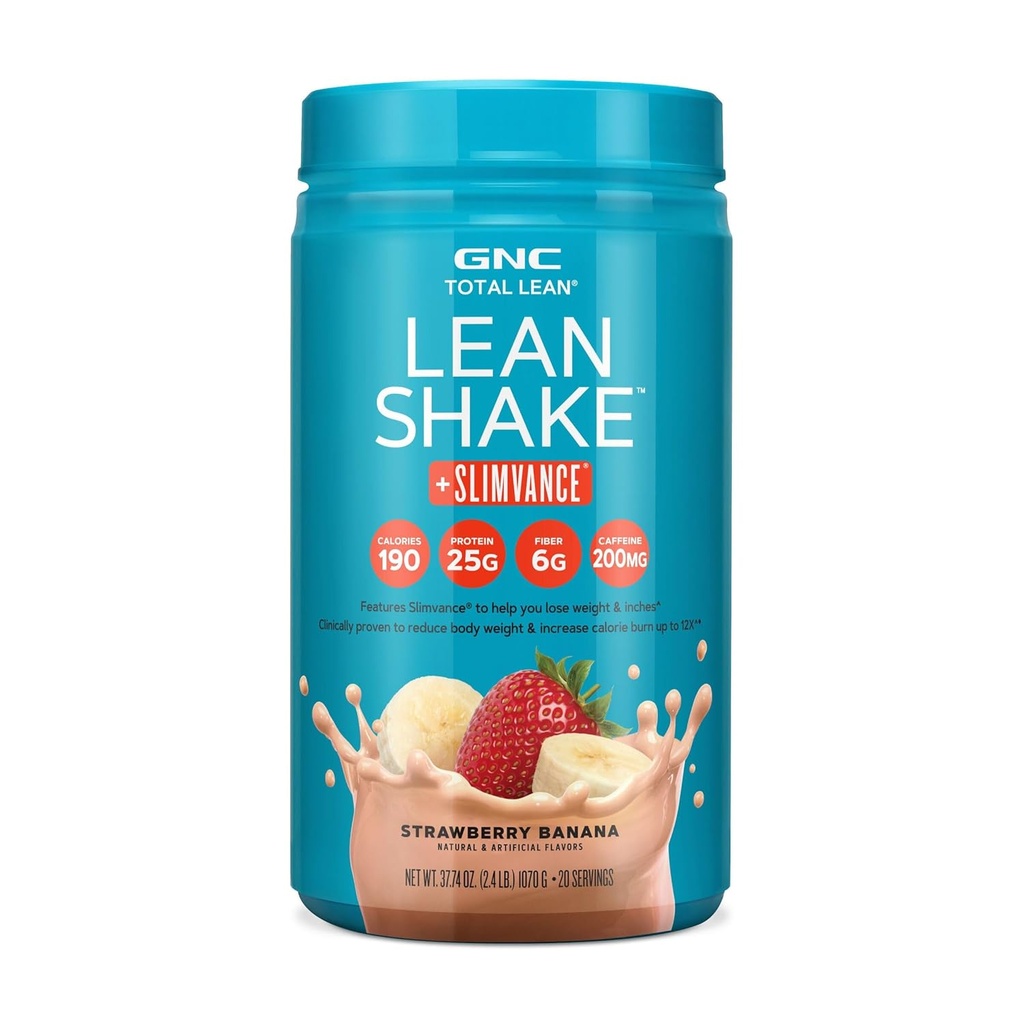 GNC Total Lean Lean Shake + Slimvance Stim - Mansikkabanaani (20 tarjoilua)