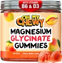 Center-Filled Magnesium Glycinate Gummies 400MG - Hög Absorption för barn, tonåringar och vuxna - Tillägg för sömn, lugn och muskelavkoppling med B6 & D3 - Gluten Free & Vegan Friendly - 60 Count