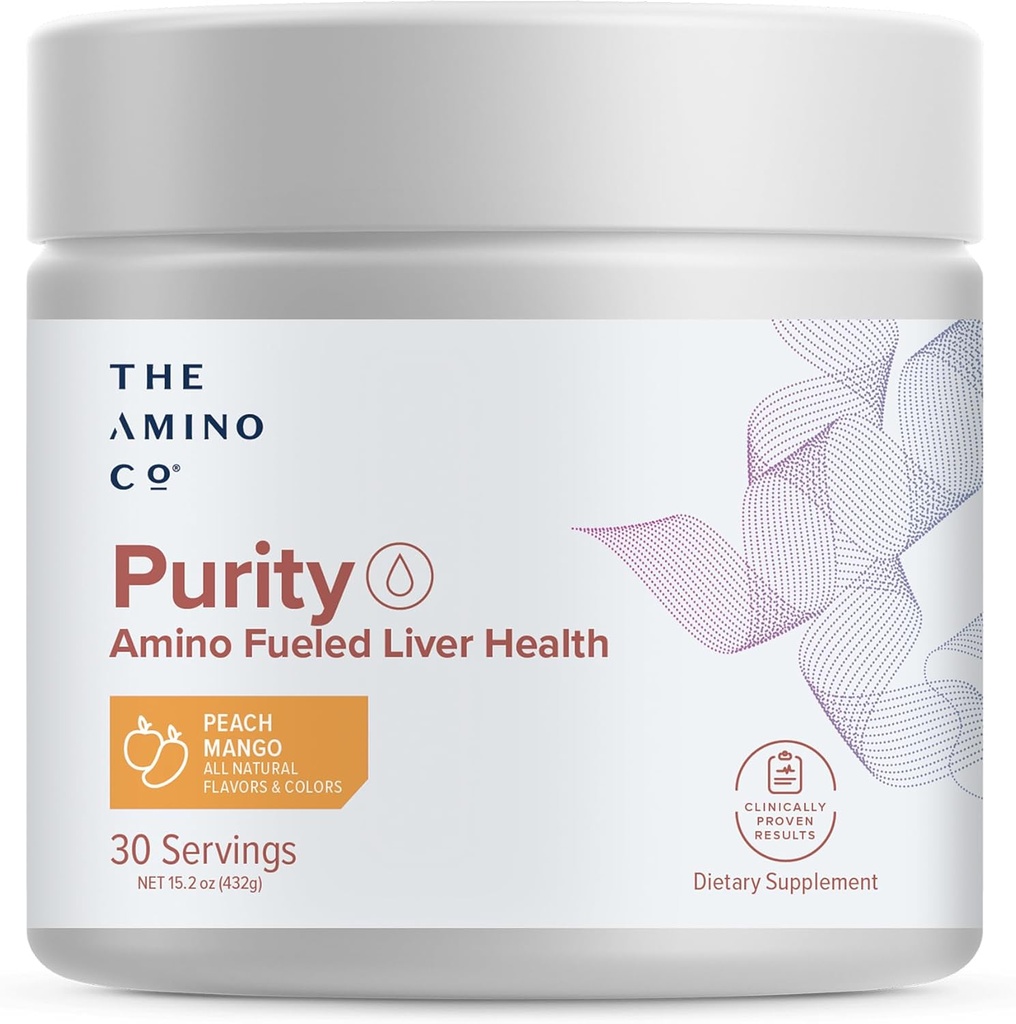 Amino CO. Puhtaus - Maksan tuki täydentää Essential Aminohapot maksan Detox Cleanse - Boost Liver Health for Optimal Liver Support - Persikka mango, 30 Tarjoilut