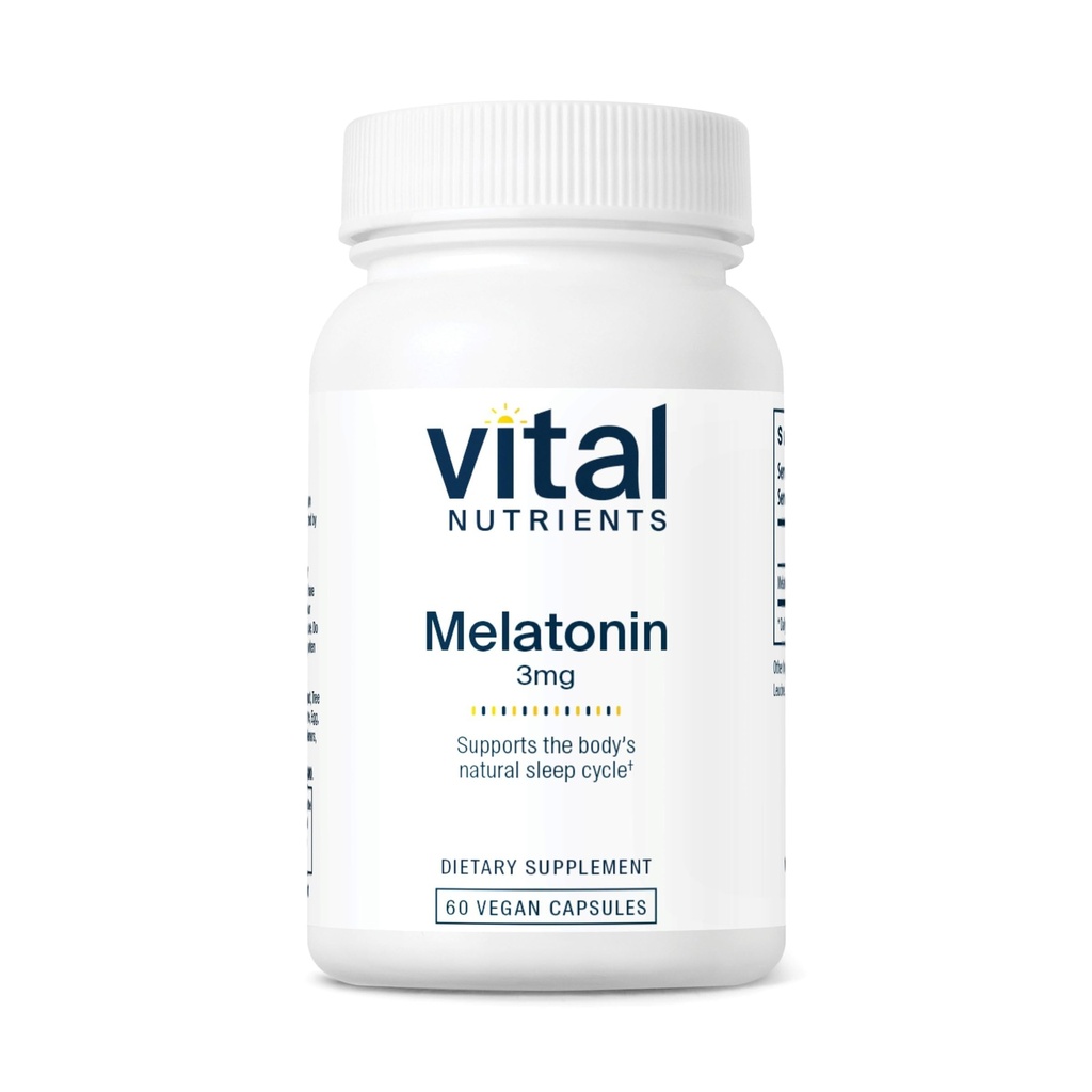 Elintoiminnot Melatoniini 3 mg Vegaani ...