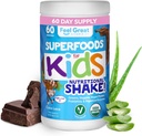 Lapset Organic Super Greens Powder with Fruits & Veggies - All-In-One Kids Multivitamiini valmistettu Real Plants - Ei synteettisiä vitamiineja, Ei Fillers tai Benders, Ei sokeria lisätty.
