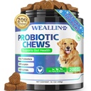 200 PCS Probiootit koirille - Dog Probiootti purukumia Gut Health, Ruoansulatuskanavan tuki & kutina ihon helpotus Lemmikki ripuli Kaasun hoito - Probiootit, Ruoansulatuskanavan entsyymit, Prebiootit, Kurpitsa