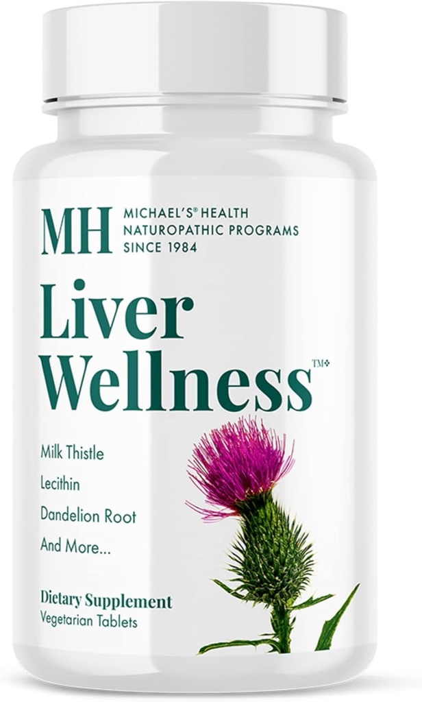 MICHAEL's Health Naturopaattiset ohjelmat Maksan hyvinvointi - 90 Kasvissyöjä Tabletit - Sisältää ravintoaineita maksan tukeen - Kosher - 30 Tarjoilut