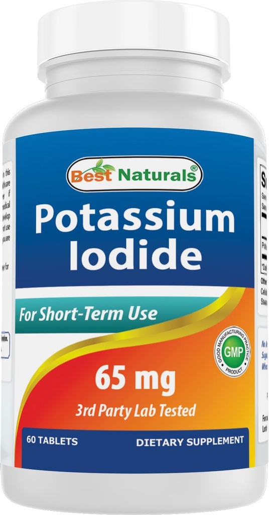 Best Naturals Kalium Iodide 65 mg - Ravintolisä, 60 tablettia (60.