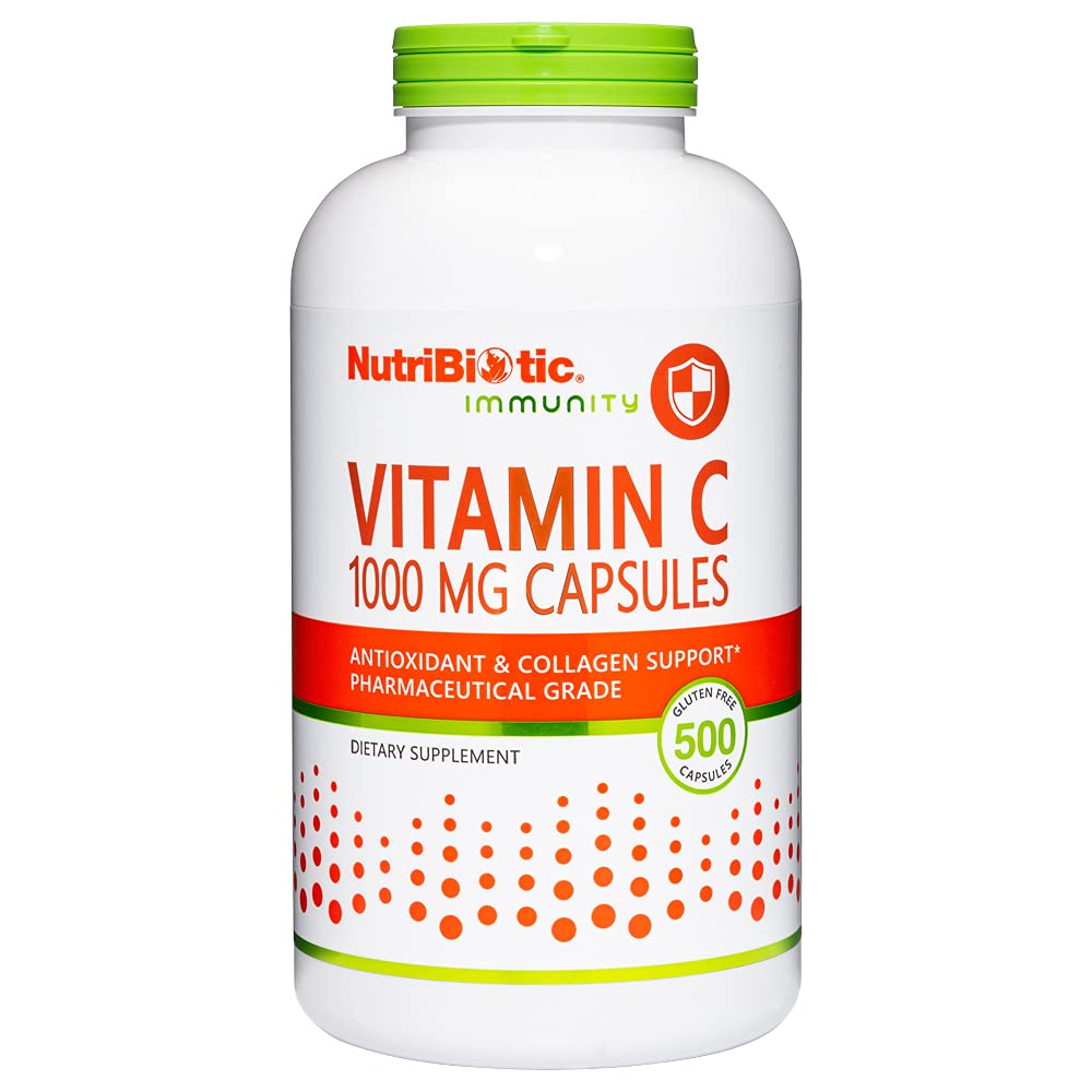 NutriBioottinen - C-vitamiini 1000 Mg kapselia, 500 Mg kapselia, 500 Mg Essential Immuuni, Antioksidantti ja Collagen Support Supplement .