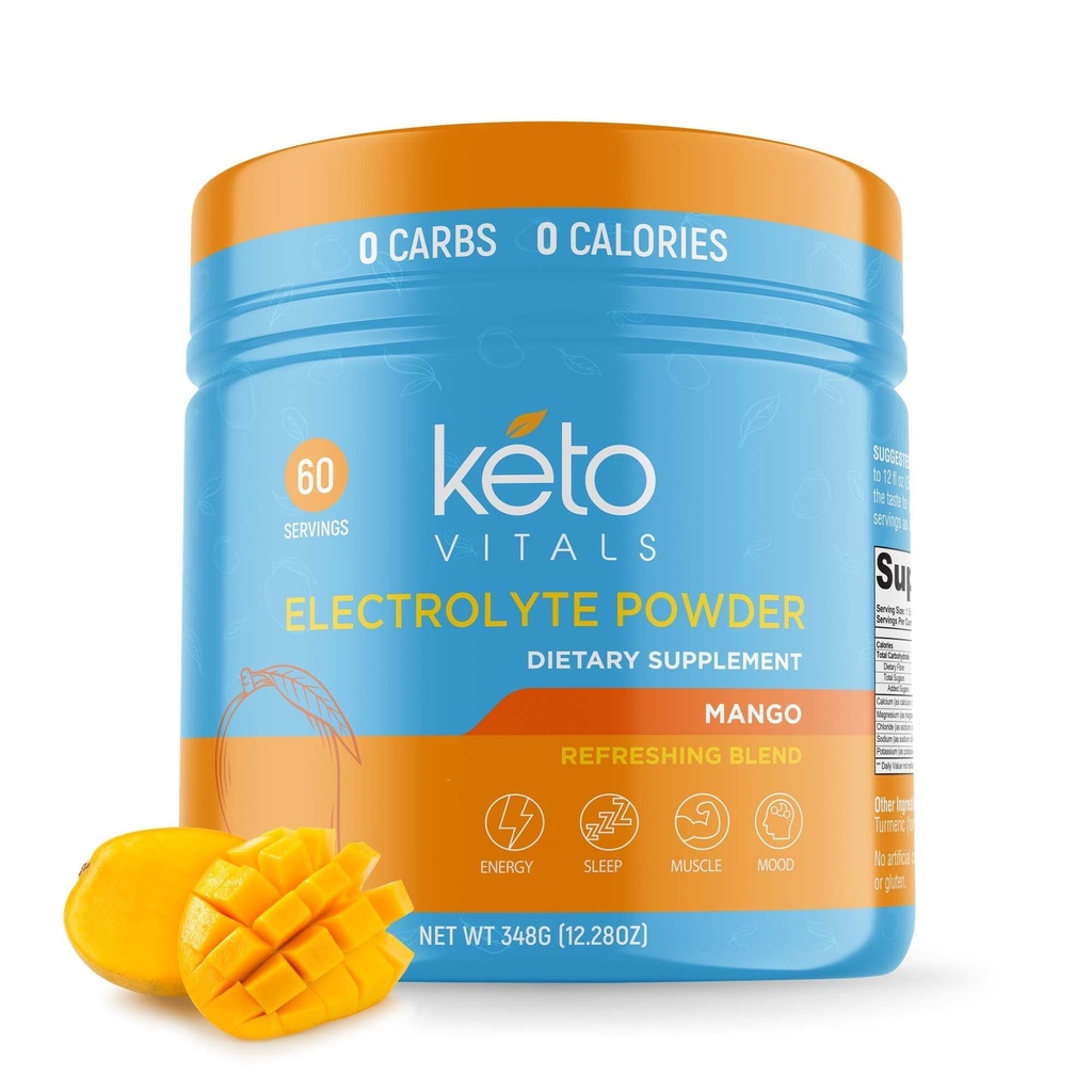 Keto Vitals Elektrolyyttejä Powder Keto- Ystävä Elektrolyyttejä kaliumin, magnesiumin, natriumin, kalsiumin .