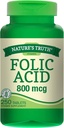 Naturens Sanning Folsyra 800 McG 250 flikar, 250 greve (Pack of 3)
