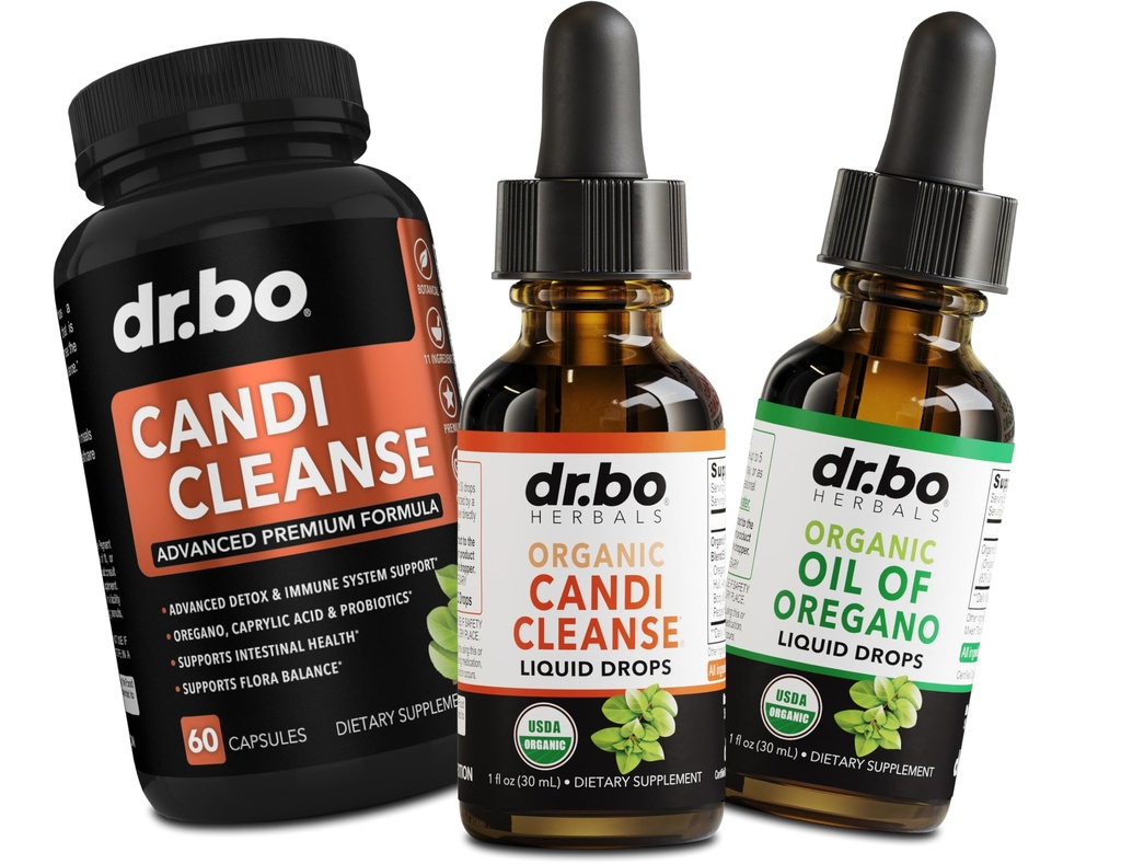 Candi Cleanse & Oregano Oil Drops - Organic Oil of Oregano Drops Liquid & Black Walnut Wormwood - Extra Strength Ylikasvu Balance Complex, Natural Gut Cleanser Detox Health lisäravinteet Kapselit