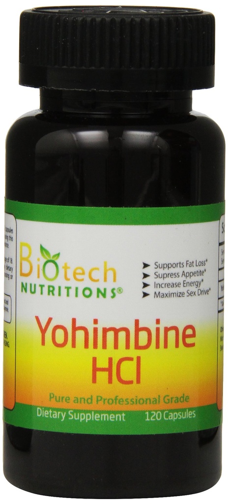 Yohimbiini HCl Ravintolisä, 120