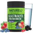 NATURELO Electrolyte Powder, Hydration och Mineral Drink Mix, Sugar Free & Non-GMO Berry Flavor 50 Servings