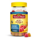 Nature Made Mens Multivitamin Gummies med Omega-3, Mens Gummy Multivitaminer för dagligt näringsstöd, 80 Gummy Vitaminer och mineraler, 40 Day Supply