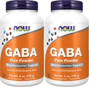 NYT lisäravinteet, GABA (Gamma-Aminovoihappo) Jauhe, välittäjäainetuki*, 6-Ounce (pakkaus 2)
