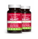 Perusmerkit Älykäs sydän Omega-3 Kalaöljy 1000mg - Triple Strength EPA & DHA, ei-GMO, Heart & Cognitive Support - 50 Burpless Softgels - 2-pakkaus
