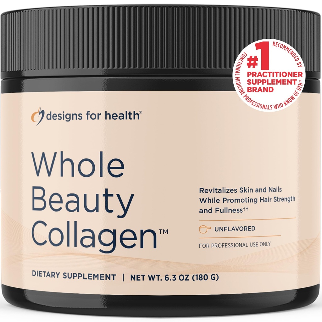 Designs for Health Koko kauneus Collagen - Collagen Peptides, Silica & Biotin Powder tukea hiukset iho ja kynnet - Tuki hiusten vahvuus ja täyteys (30 tarjoilua)