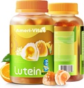 Sugar Free Lutein 5mg Gummies for Eyes Health: med 1mg Zeaxanthin, Lutein Supplements Eye Vitamins Fylld Gummies Lutein Supplement för Vision och Blue Light Protection, Orange Flavor, 60 Count