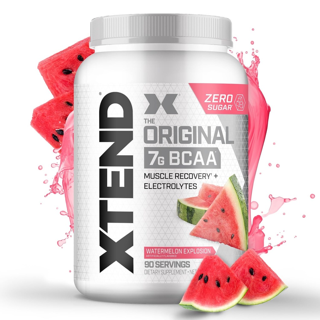 Xtend Original BCAA Powder 7g BCAA ja 2.5g L-glutamiini, sokeriton post harjoitus Lihas Recovery Drink with Amino Acids for Men & Women, 90 tarjoilua