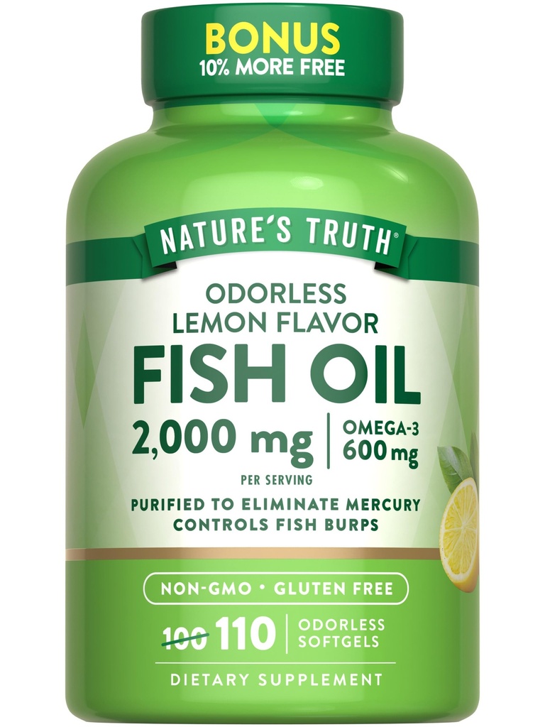Nature's Truth Fish Oil 2000mg ... 110 Softgels...