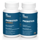 Dr Tobias Probiotics 30 miljarder och prebiotika som stöder matsmältningen och tarmhälsan
