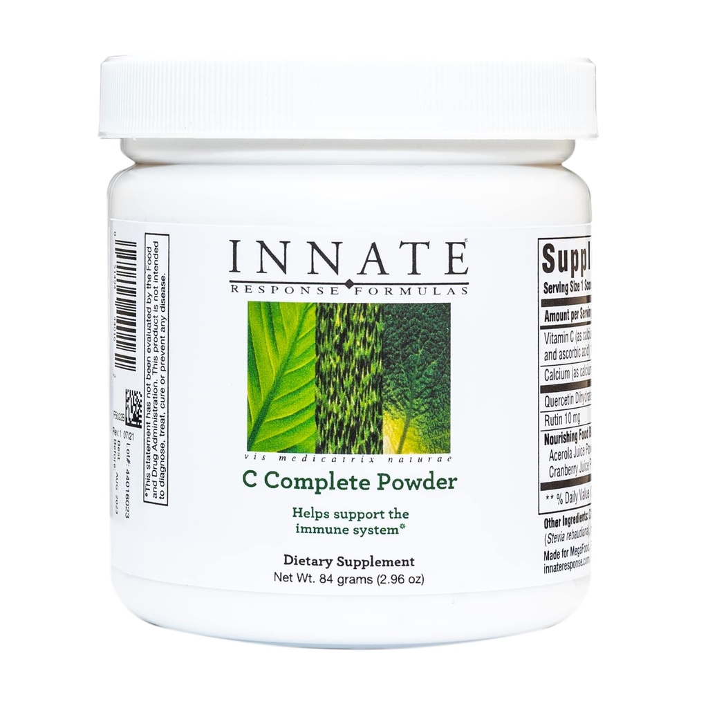 INNATE Response Formula C Complete Powder - Antioksidantti C-vitamiini Powder Supplement - auttaa tukemaan immuunijärjestelmä - kasvissyöjä ja ei-GMO - 2,96 Oz. (30 Servings)