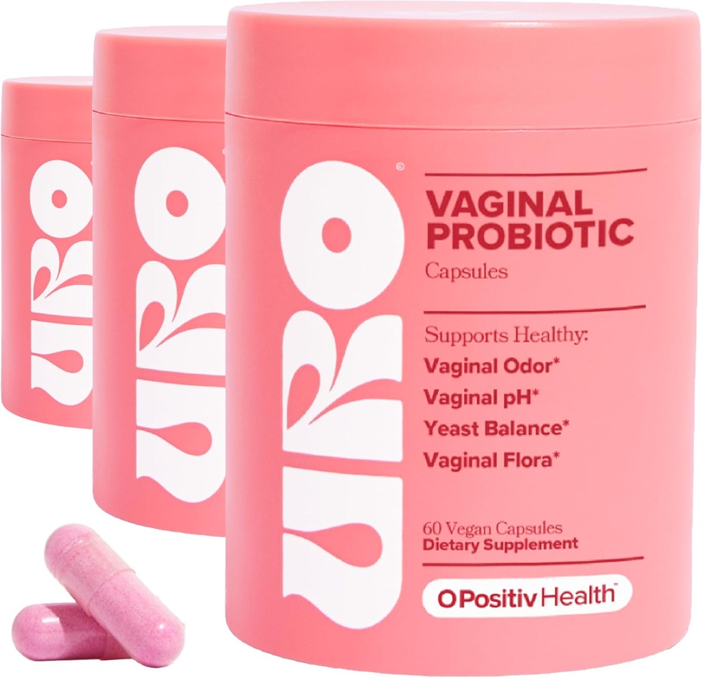 O Positiv URO emätinprobiootit naisille pH Tasapaino Prebiootit & Lactobacillus Probiootit Blend - emättimen terveys täydentää - edistää terve emätin odor & emätin Flora, 60 Luku (Pakkaus 3)