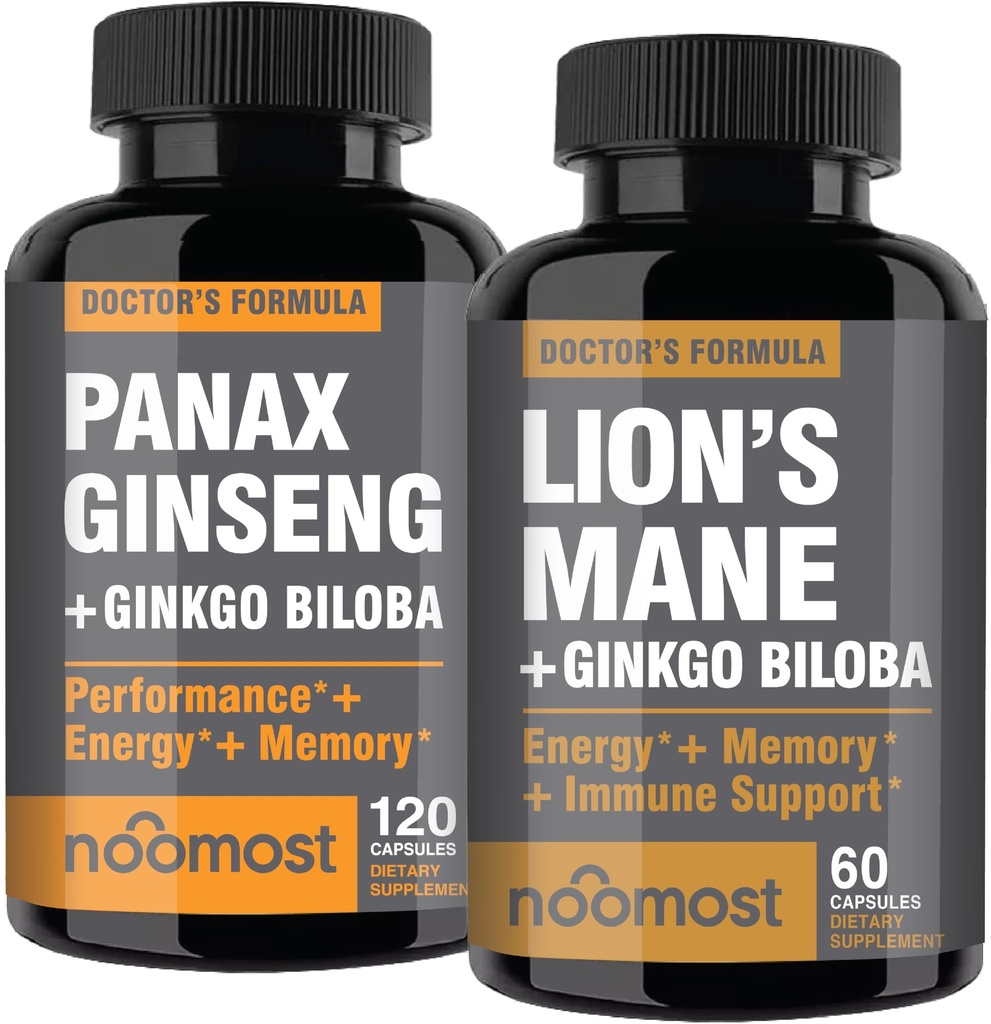 Nompest Korea Red Panax Lions Mane lisäravinteet Ginkgo biloba terveille welbeing ja Lifestyle.