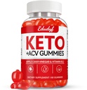 Keto ACV Gummies - 60 kreivin gluteeniton, liivate-vapaa omena siideri Viinietikka Gumies with B12 for Keto Support, kasvissyöjä, ainutlaatuinen maku, kätevä pullollinen täydentää miehille ja naisille