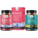 Bundle of G Curve Horny Goat Weed for Women - Enhanced Energy Mood Performance ja Herbal Liver Support Milk Thistle täydentää voikukan juuri, koliini, Beetroot & Artisokkauute