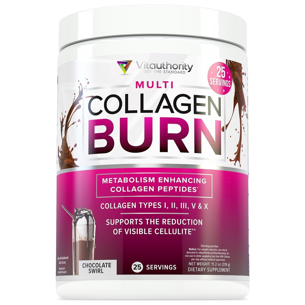 Vitacious Collagen Peptides Powder Loss Lisäravinteet Hydrolyzed Beauty Complex naisille, hiukset ihon kynnet ... Rasvanpoltto Tuki ...