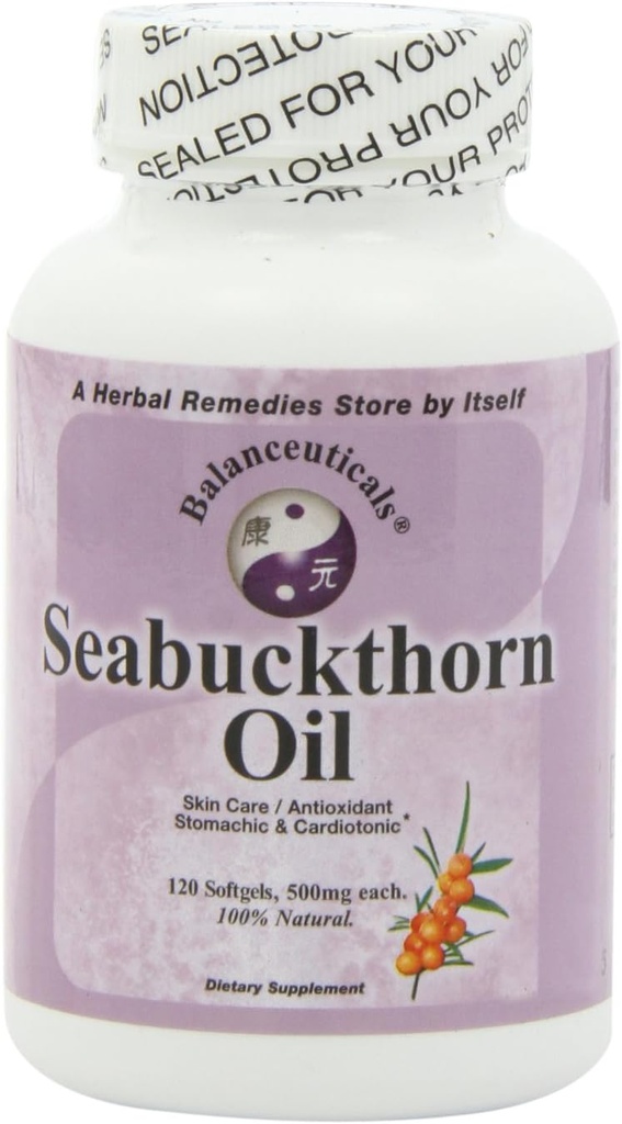 Seabuckthorn Oil, 120 Softgels, 500mg