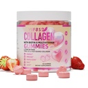 Collagen Peptide Gummies for Women,120 Sokeriton hydrolysoitu, extra vahvuus 2500mg Proteiini tyyppi I,II,III,V,X kanssa 15000mcg Biotiini ja A-vitamiini B6 B12 C D E hiusten ihon kynnet