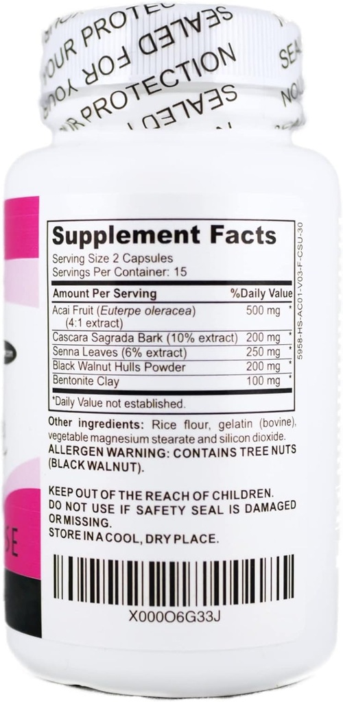 Skinny Jane Cleanse | Natural Wellness Support Supplement | Detoxify för ett hälsosamt system | Förbättra välbefinnande | 15-dagars rengöring (30 kapslar)