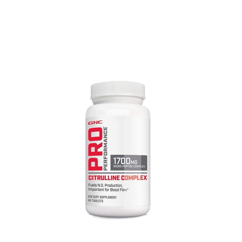 GNC Pro Performance Cipulline Complex 1700mg, 60 tablettia, polttoaineet Typpioksidin tuotanto terveelle verenvirtaukselle