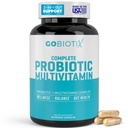 GOBIOTIX Multivitamin med probiotika och Digestive Enzymes - 25 miljarder CFU - Digestive Health, Probiotika för kvinnor och män - Gluten Free Pills - 90 kapslar