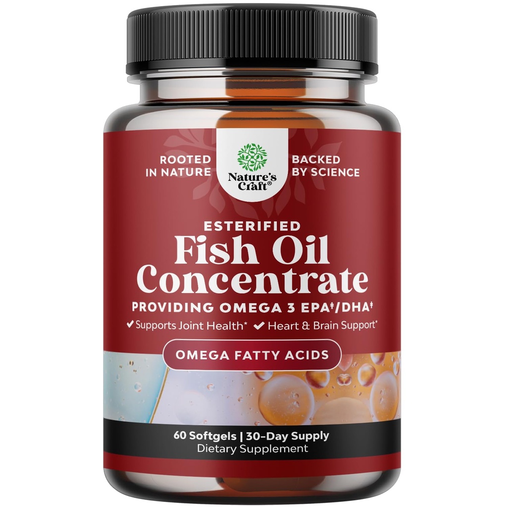 Omega 3 Fish Oil Supplement - EPA DHA Fish Oil Omega 3 täydentää Immuuni Booster aivot vitamiinit - Burpless 2000 mg per Serving Mood Boost Liver Support ja PMS Relief Support