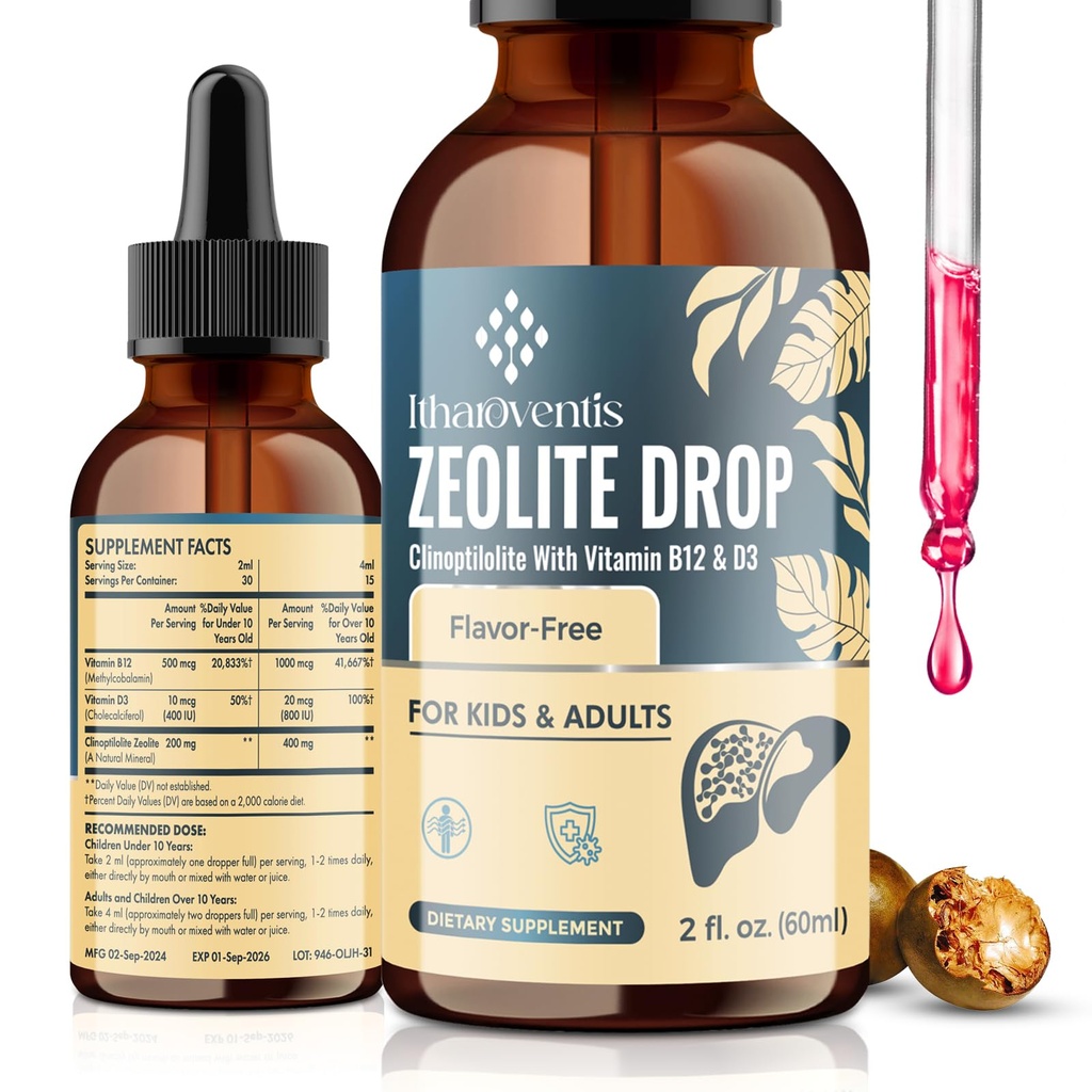 Zeolite flytande droppar, 2 fl oz