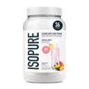 Isopure Clear Whey Isolate Protein Powder, Lactose Free, Gluten Free, Naturligt smaksatt, Tropical Punch, 20g Protein Per Servering, 1,9 Lbs, 36 portioner (Packaging May Vary)